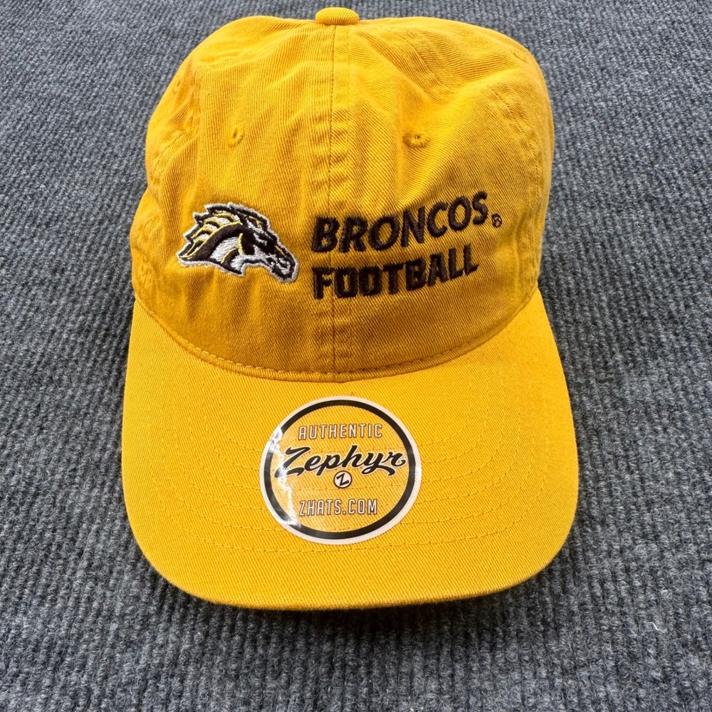 Zephyr Western Michigan WMU Broncos Football Hat Embroidered Adjustable Yellow